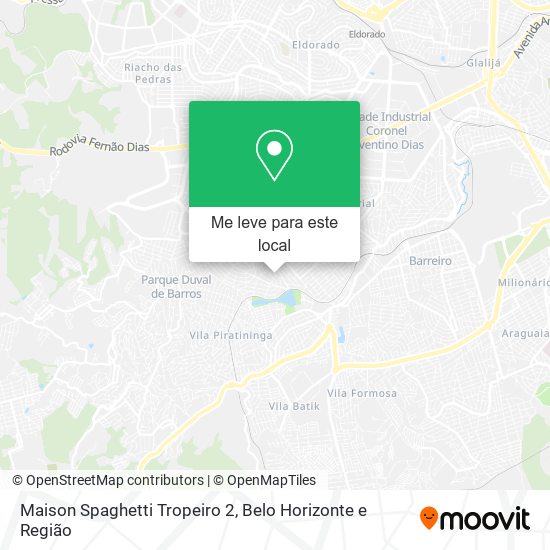 Maison Spaghetti Tropeiro 2 mapa