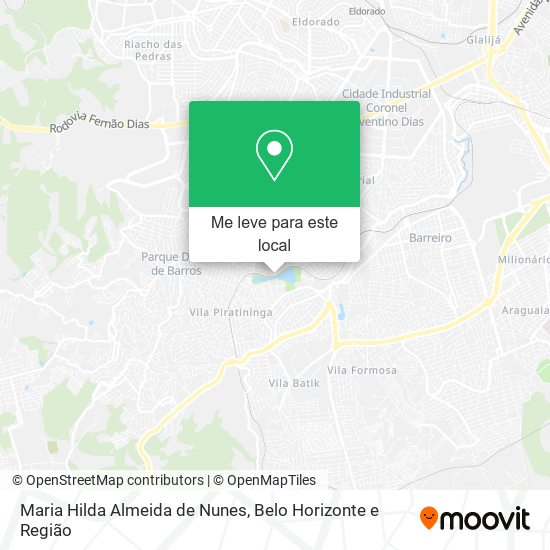 Maria Hilda Almeida de Nunes mapa