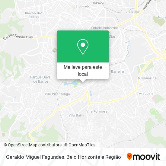 Geraldo Miguel Fagundes mapa