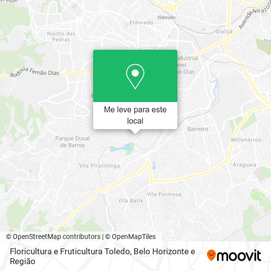 Floricultura e Fruticultura Toledo mapa