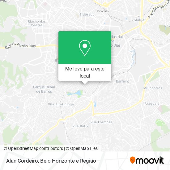 Alan Cordeiro mapa