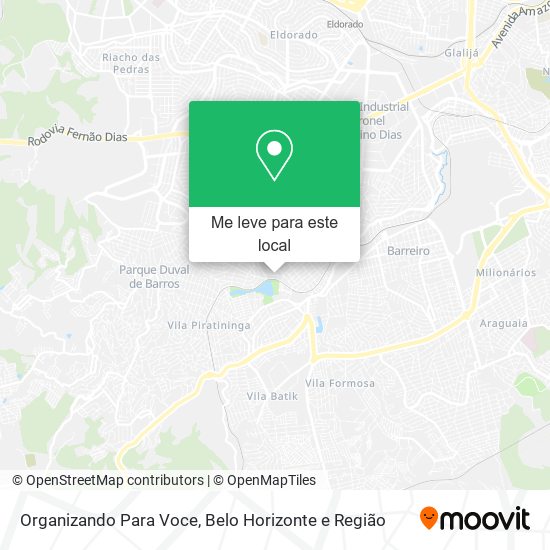 Organizando Para Voce mapa