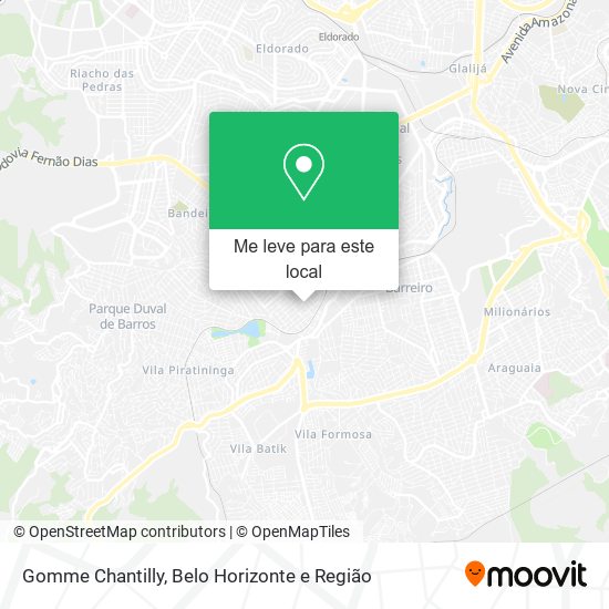 Gomme Chantilly mapa