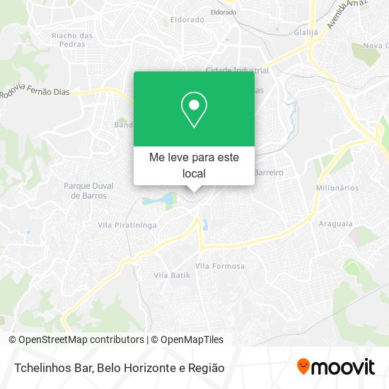 Tchelinhos Bar mapa