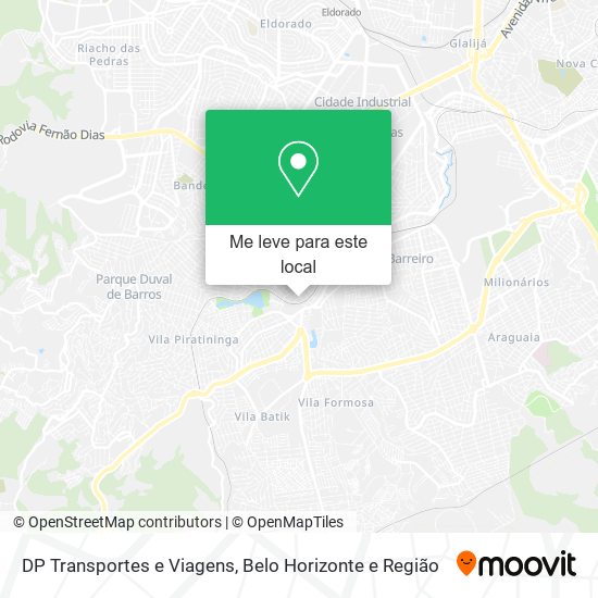 DP Transportes e Viagens mapa