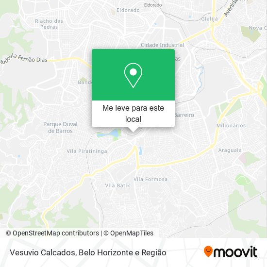 Vesuvio Calcados mapa