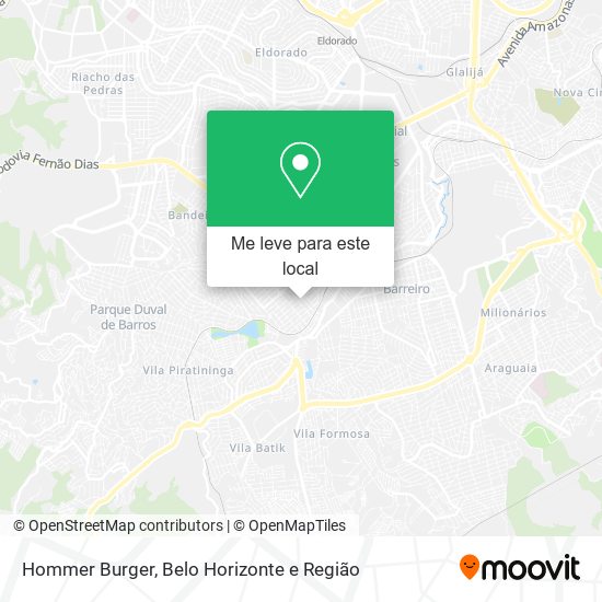 Hommer Burger mapa
