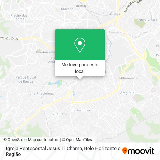 Igreja Pentecostal Jesus Ti Chama mapa