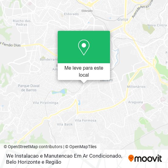 We Instalacao e Manutencao Em Ar Condicionado mapa