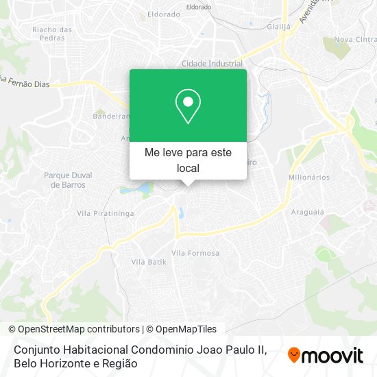 Conjunto Habitacional Condominio Joao Paulo II mapa