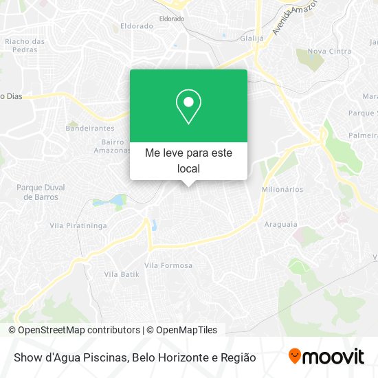 Show d'Agua Piscinas mapa