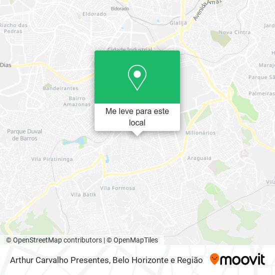 Arthur Carvalho Presentes mapa