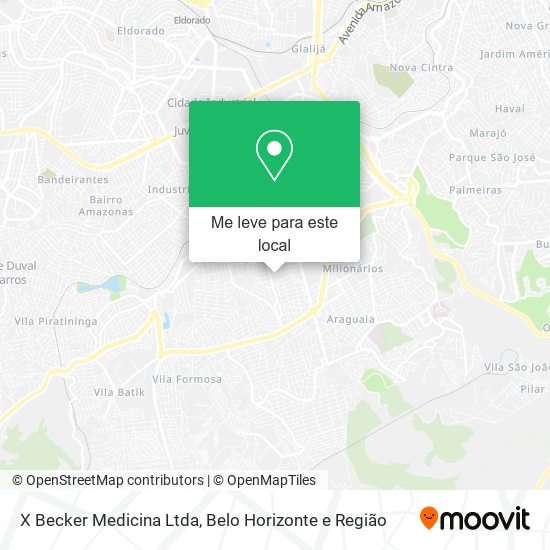 X Becker Medicina Ltda mapa