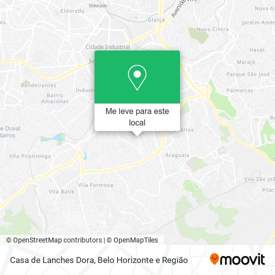 Casa de Lanches Dora mapa