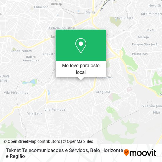 Teknet Telecomunicacoes e Servicos mapa