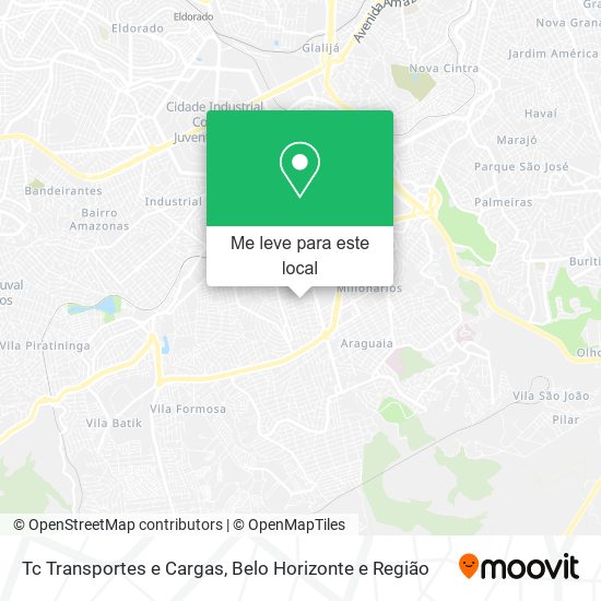 Tc Transportes e Cargas mapa