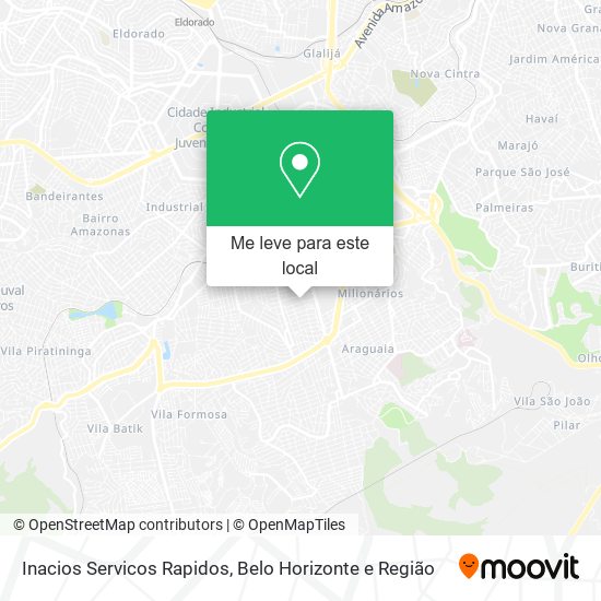 Inacios Servicos Rapidos mapa