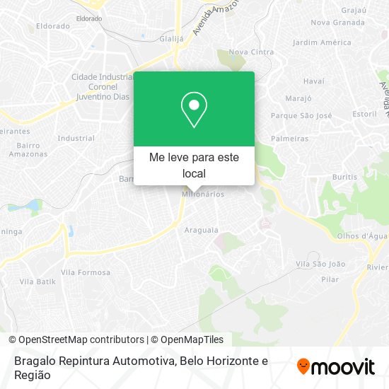 Bragalo Repintura Automotiva mapa