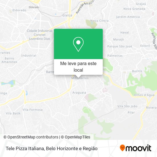 Tele Pizza Italiana mapa