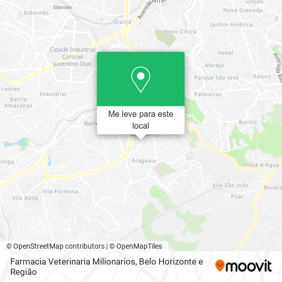 Farmacia Veterinaria Milionarios mapa