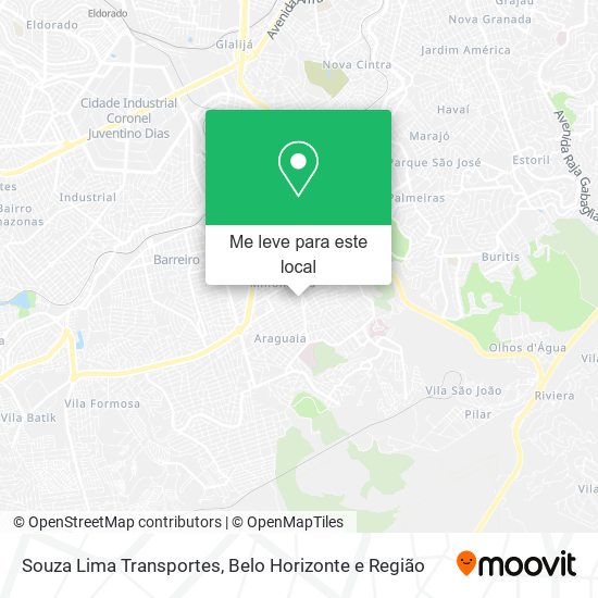 Souza Lima Transportes mapa