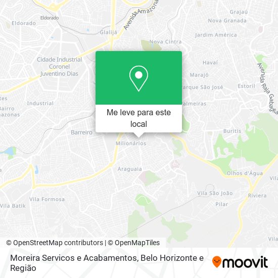 Moreira Servicos e Acabamentos mapa