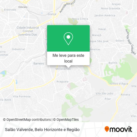 Salão Valverde mapa