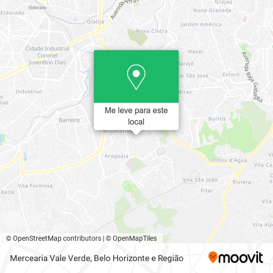 Mercearia Vale Verde mapa