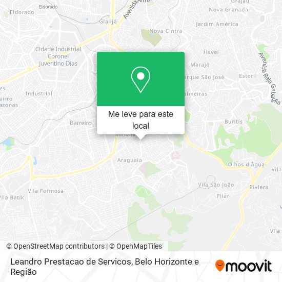 Leandro Prestacao de Servicos mapa