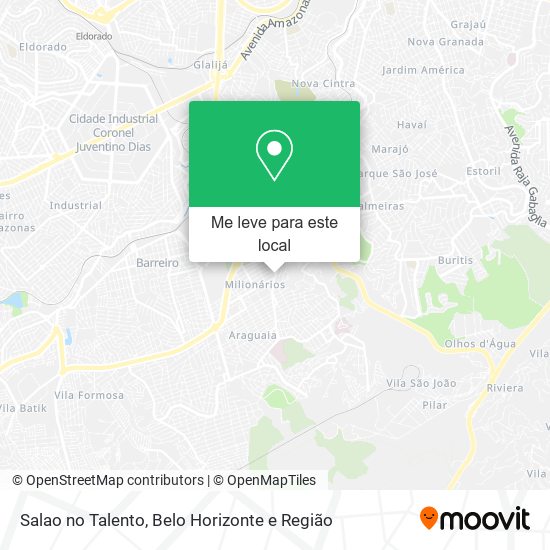 Salao no Talento mapa