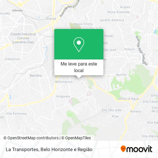 La Transportes mapa