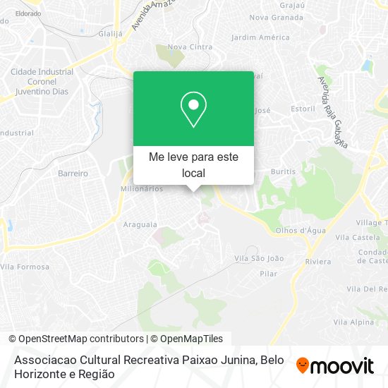 Associacao Cultural Recreativa Paixao Junina mapa