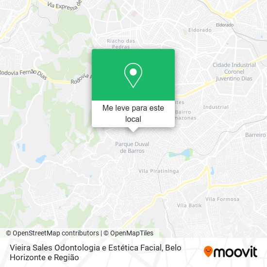 Vieira Sales Odontologia e Estética Facial mapa