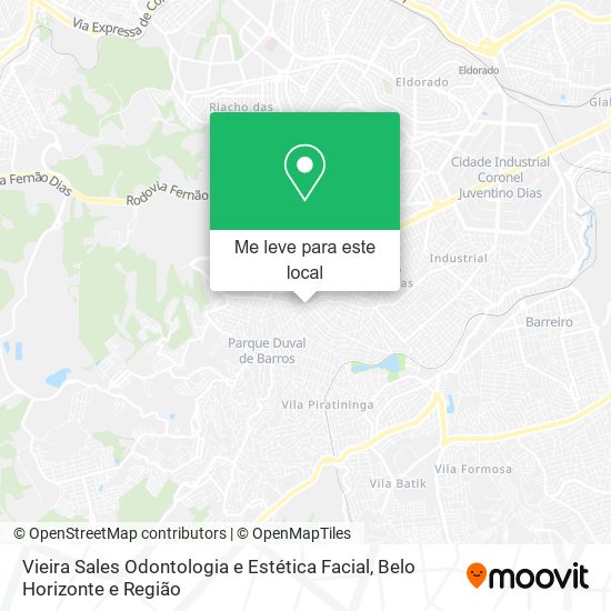 Vieira Sales Odontologia e Estética Facial mapa