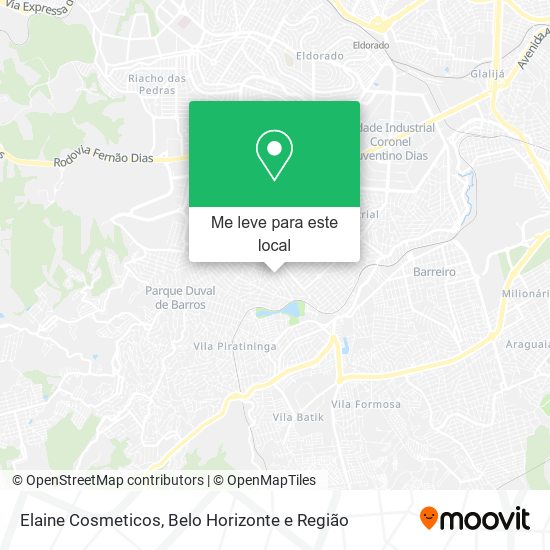 Elaine Cosmeticos mapa