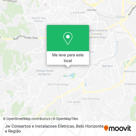 Jw Consertos e Instalacoes Eletricas mapa