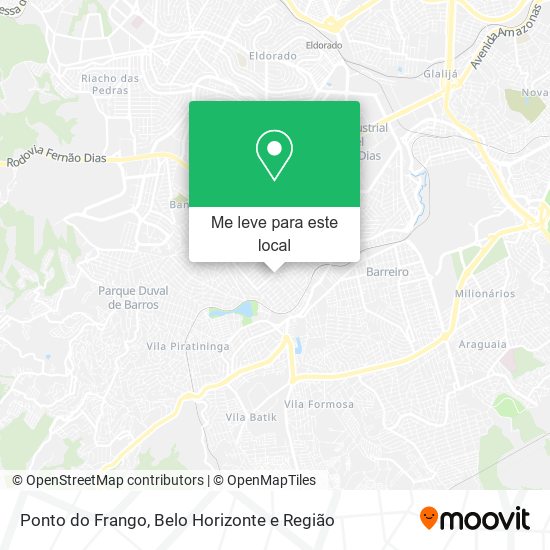 Ponto do Frango mapa