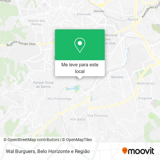 Wal Burguers mapa