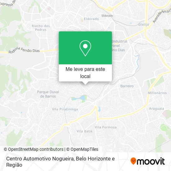 Centro Automotivo Nogueira mapa