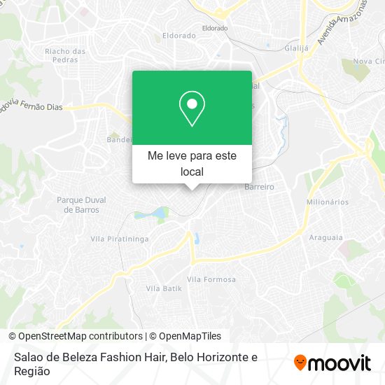Salao de Beleza Fashion Hair mapa