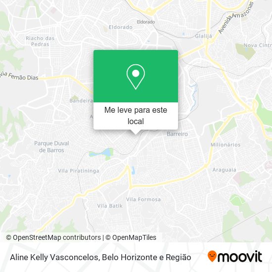Aline Kelly Vasconcelos mapa