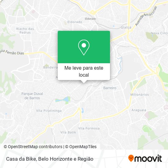 Casa da Bike mapa