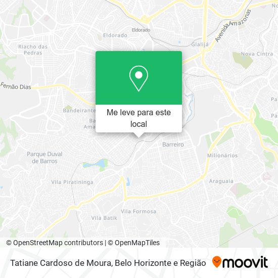 Tatiane Cardoso de Moura mapa