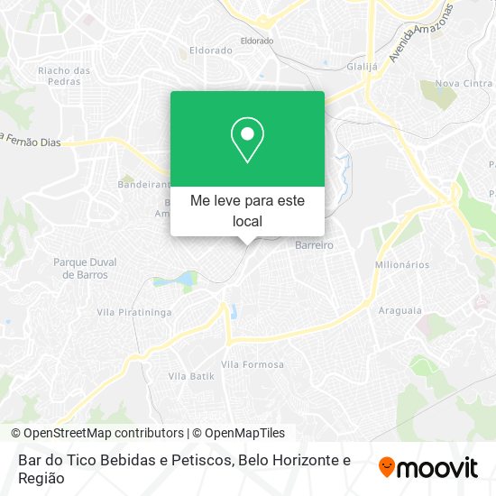 Bar do Tico Bebidas e Petiscos mapa