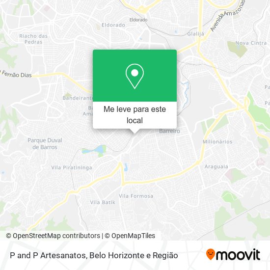 P and P Artesanatos mapa