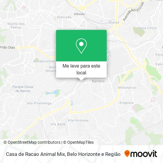 Casa de Racao Animal Mix mapa