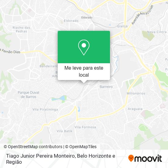 Tiago Junior Pereira Monteiro mapa