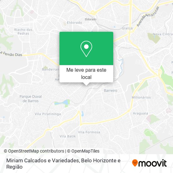 Miriam Calcados e Variedades mapa