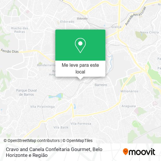 Cravo and Canela Confeitaria Gourmet mapa