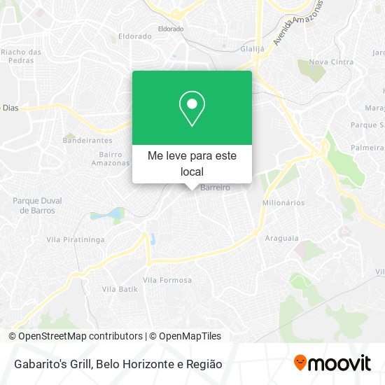 Gabarito's Grill mapa
